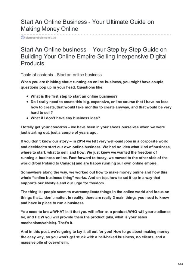 The Ultimate Guide on How to Start an Online Business
